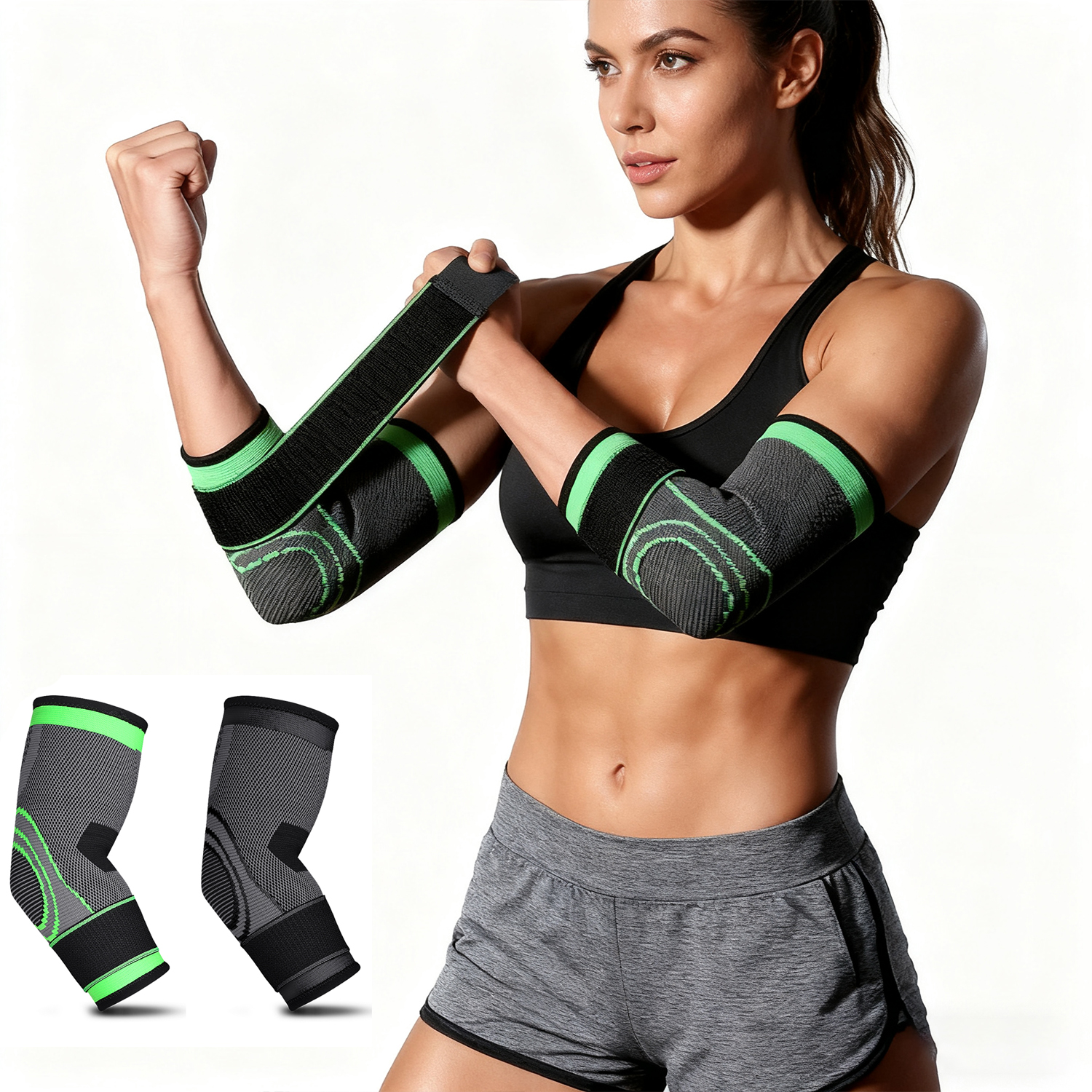 Tennis Elbow Brace - 1PC Arm Support Compression Sleeve Elbow