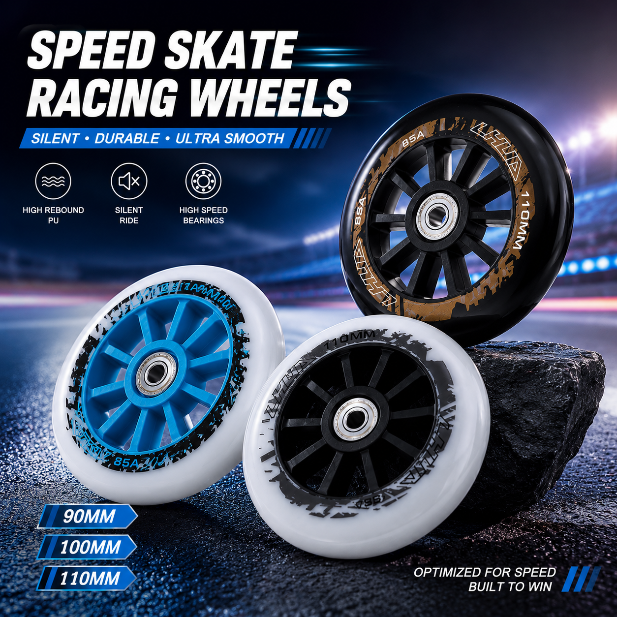Roller Skate Inline - Inline Speed Skate Wheels 90/100/110mm Professional