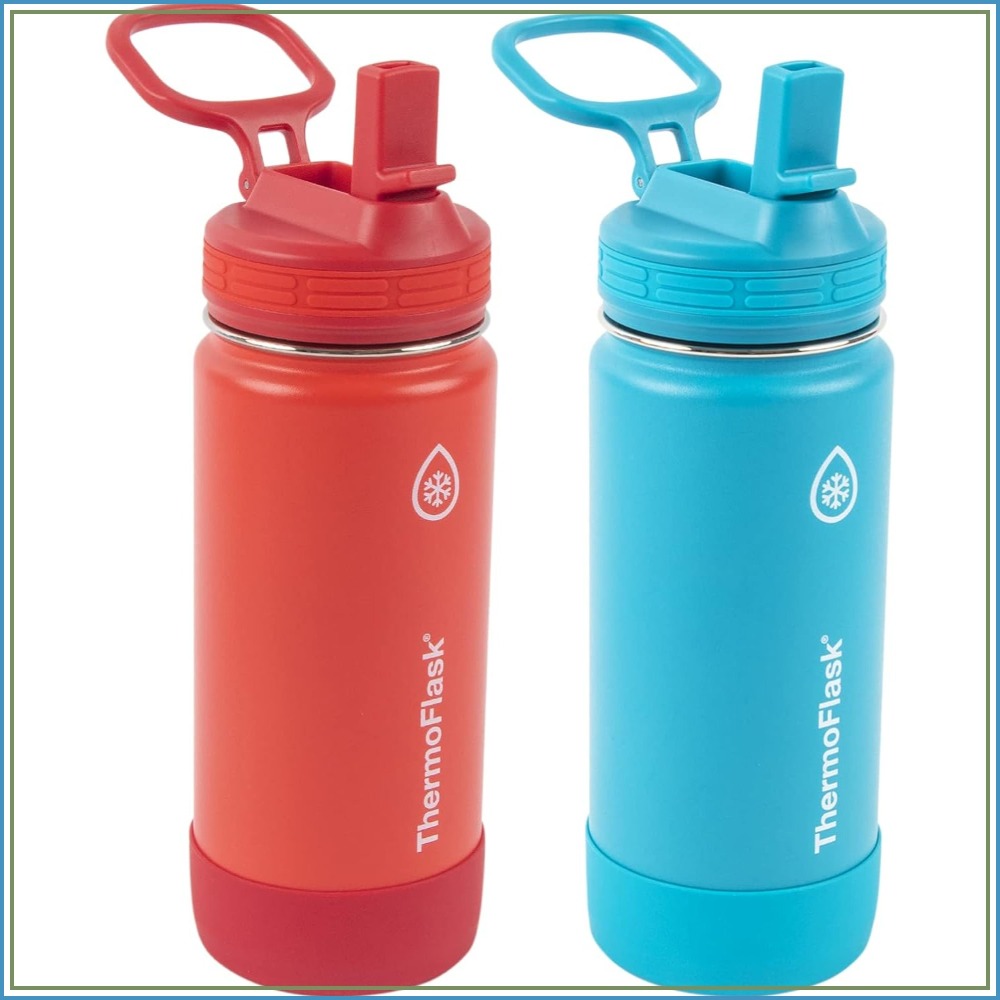 Sports Water Bottle Insulated - 16 oz Insulated Water Bottles with