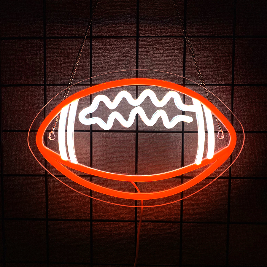 Rugby Led Neon Sign, Sports Eq - Sports Equipment Icon incelemesi ve fiyatı