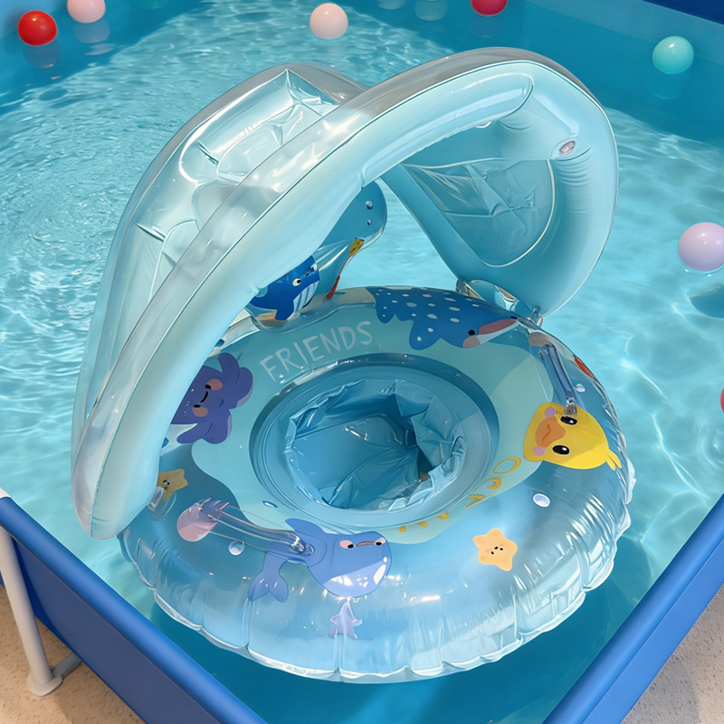1Pcs Sunshade Swim Ring Inflat - Pull Buoy Swimming incelemesi ve fiyatı