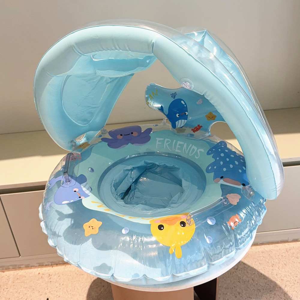 1Pcs Sunshade Swim Ring Inflat - Pull Buoy Swimming incelemesi ve fiyatı