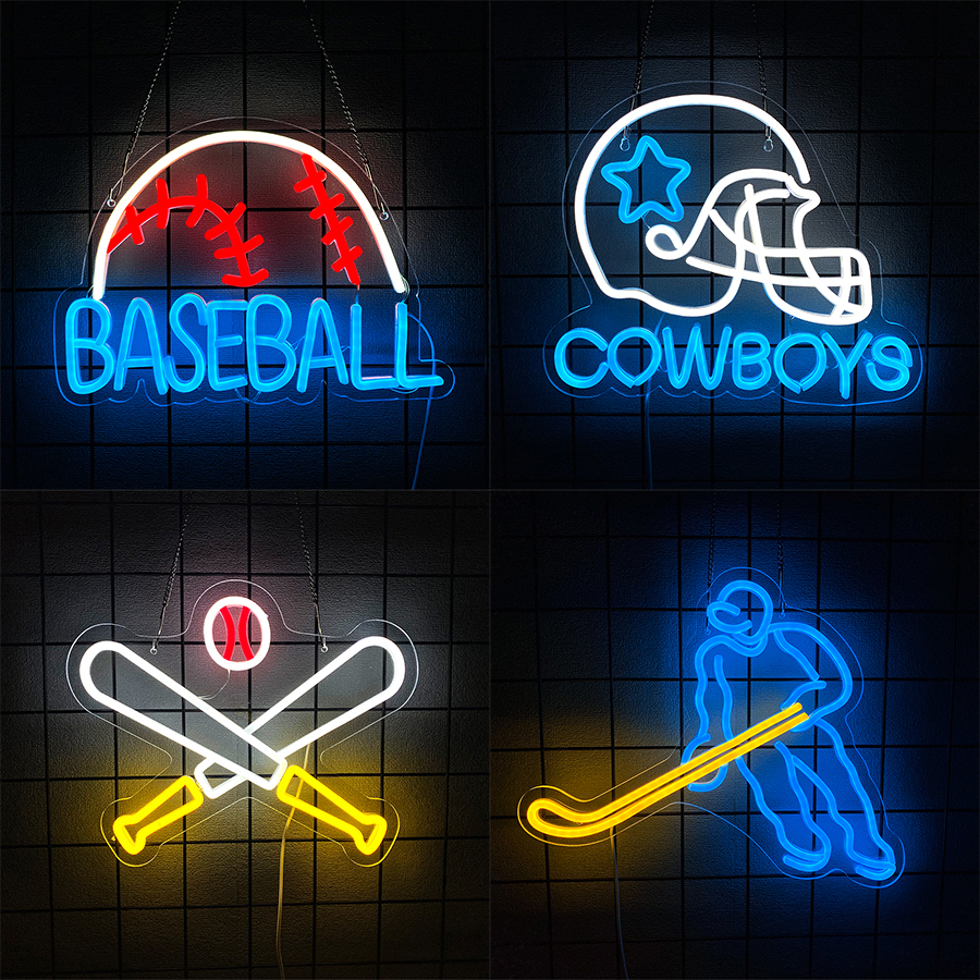 Sports Led Neon Sign, Equipmen - Sports Equipment Icon incelemesi ve fiyatı