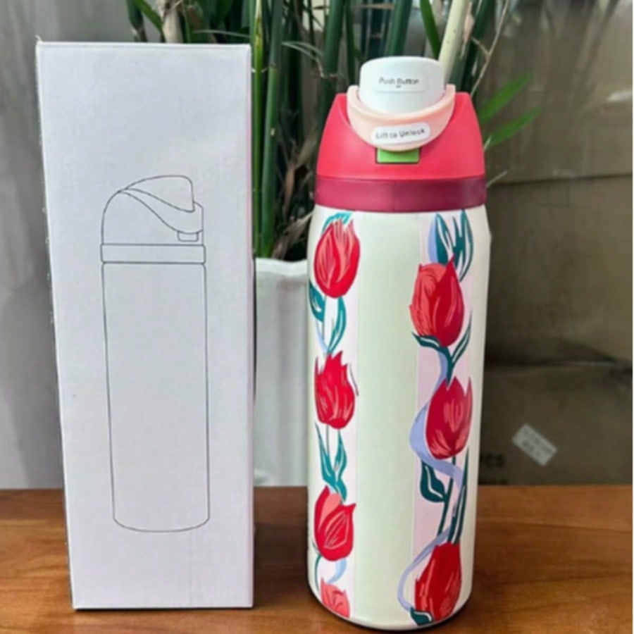 Cute And Stylish Dual-Drink Fr - Sports Water Bottle Insulated incelemesi ve fiyatı