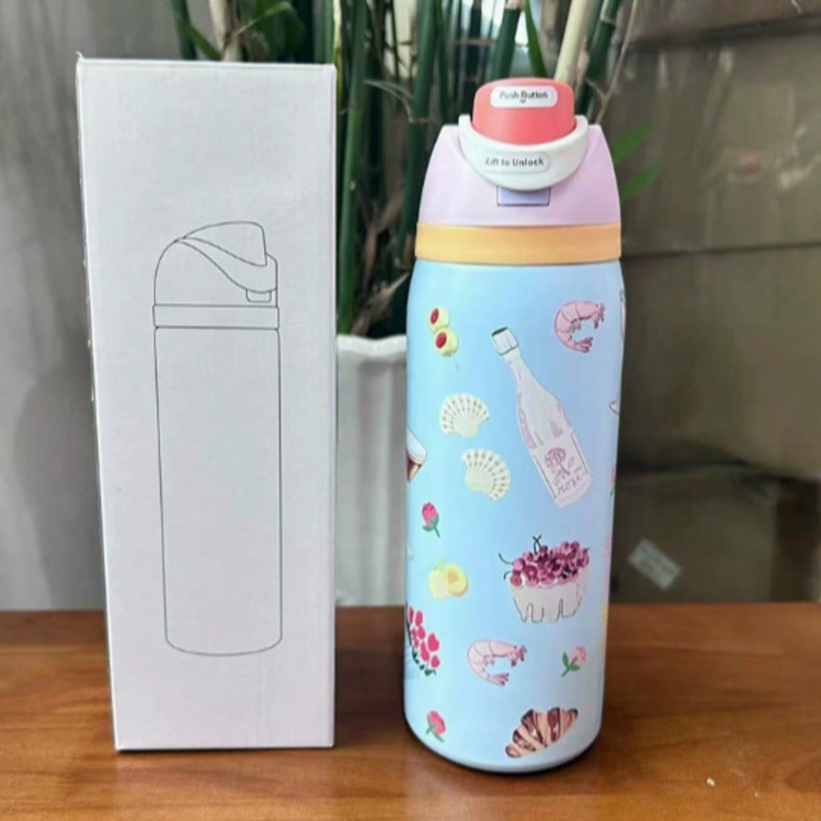 Cute And Stylish Dual-Drink Fr - Sports Water Bottle Insulated incelemesi ve fiyatı